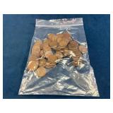 Bag of 90+ Wheat Pennies, Circulated Condition