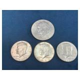 Eisenhower Dollar and Kennedy Half Dollars