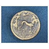 Marked Copy of a Coin Featuring Animal Motifs