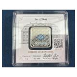 5 Gram .999 Silver Bar, Geiger Edelmetalle, Schlos