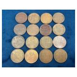 16 United States Wheat Pennies