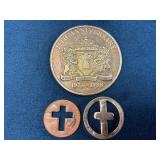 Commemorative 25th Anniversary Medal and Cross Cut