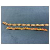 Italian Micro Mosaic Bracelets with Floral and Geo
