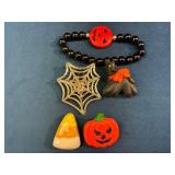 Halloween-Themed Jewelry and Accessories Set