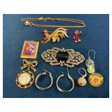 Gold Tone and Mixed Material Jewelry