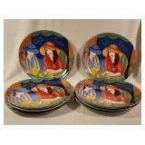 Furio Cafï¿½ Paris Dinner Plates, Set of 8