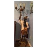 72" Figural Floor Lamp With Three Lights