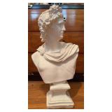 Plaster Classical Male Bust Sculpture