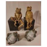 Frog Bookends Pair with additional frog Decor