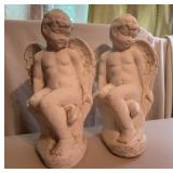 Plaster Cherub Angel Statues