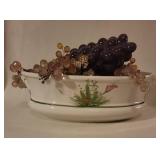 Italian Hand Painted Container with Glass Grr