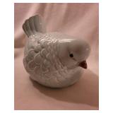 Glazed Ceramic Bird Figurine