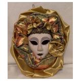 Anco 12" Decorative Wall Mask with Fabric