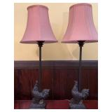Rooster Motif Table Lamps