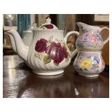 Arthur Wood Floral Teapot, Creamer & Sugar