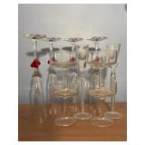 Decorative Glassware Set, 10 Pieces