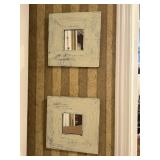 Square Wood-Framed Wall Mirrors