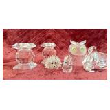 Swarovski Crystal Figurines and Candle Holdes