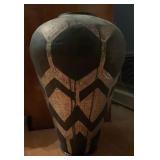 Large Ceramic Vase with Geometric Pattern, 20