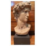 David Head Bust Sculpture on Base