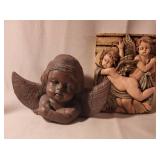 Two Cherub-Themed Decorative Pieces
