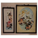 Oriental Framed Shell Pictures