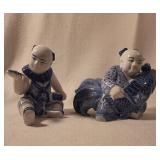 Blue and White Porcelain Figurines