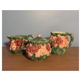 Haldon Group Rose Motif Ceramic Set, 1987