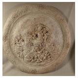 Large 24-Inch Round Relief Wall Hanging Plaque