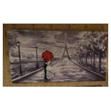 Paris Scene Canvas Art, 59 x 30 Inches