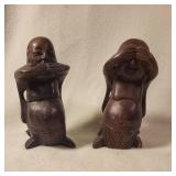 Wooden Buddha Figurines
