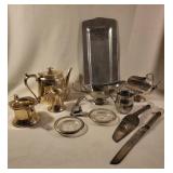 Box Lot of Miscellaneous Silver Plate Items