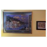 Framed Art Prints, 36x27" and 11x13"
