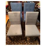 Four Upholstered Dining Chairs, Two Pk