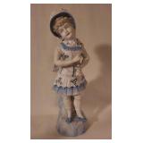 Porcelain Figure of Girl in Bonnet