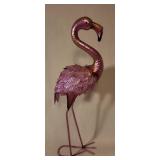 Decorative Metal Flamingo Sculpture