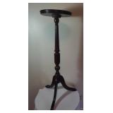 Mahogany Wood Tripod Pedestal Stand