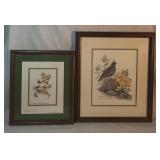 2 Framed Bird Prints by Anne Worsham Richardson