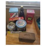 Vintage Tin and Wood Containers