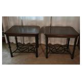 24"x28" Marble Top End Tables