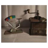 ELMA Coffee Grinder and Oakes Egg Scale