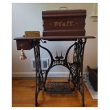 Pfaff K Treadle Sewing Machine with Table