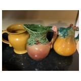 Ceramic Pitcher and Jug Trio: Sabatier, Sakua
