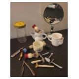 Vintage Shaving Supplies With Straight Razors