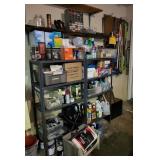 Two Storage Shelving Units With Contents