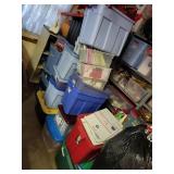 Large Holiday Decor And Storage Bin Lot