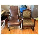 Upholstered Wood Armchairs