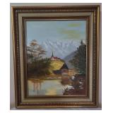 June Gray Signed Framed Landscape Painting