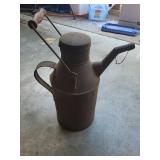Metal Oil Can with Wooden Handle