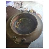 Large Brass Planter with Handles